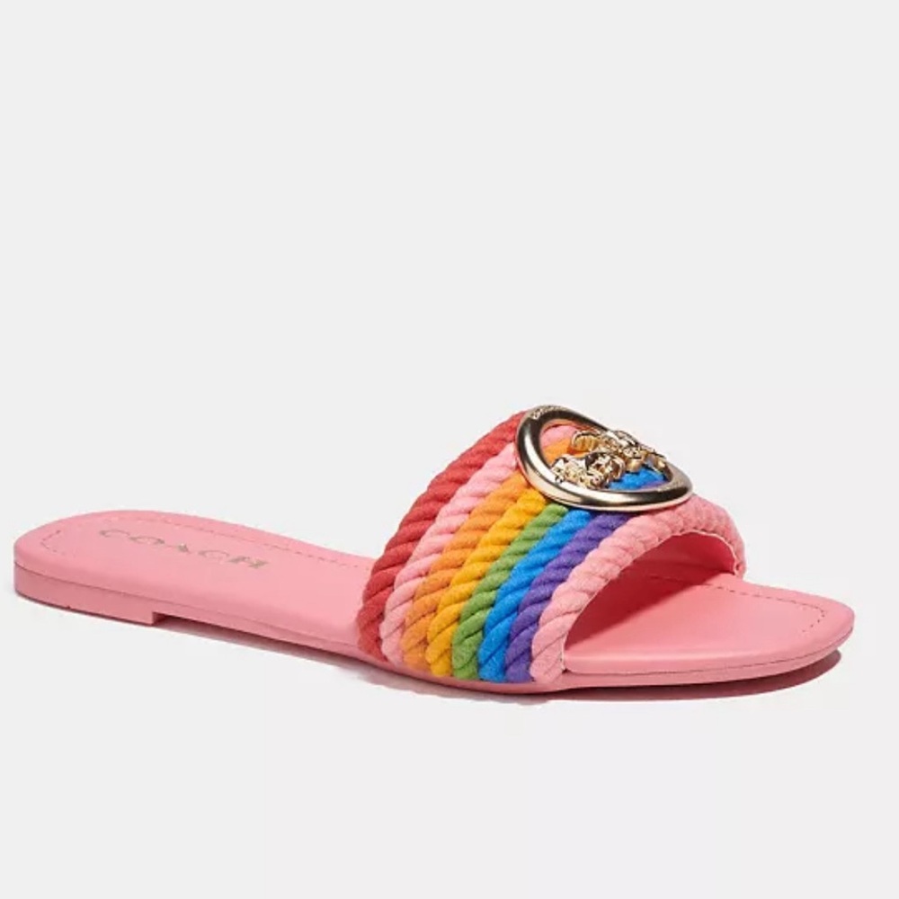 Coach Multicolor Slide Sandals